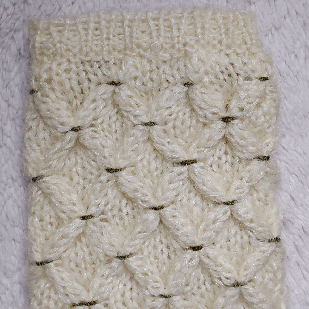 Anthropologie Sleeping on Snow Cream Bird Embroidered Knit Shrug Sweater M/L - Picture 6 of 9